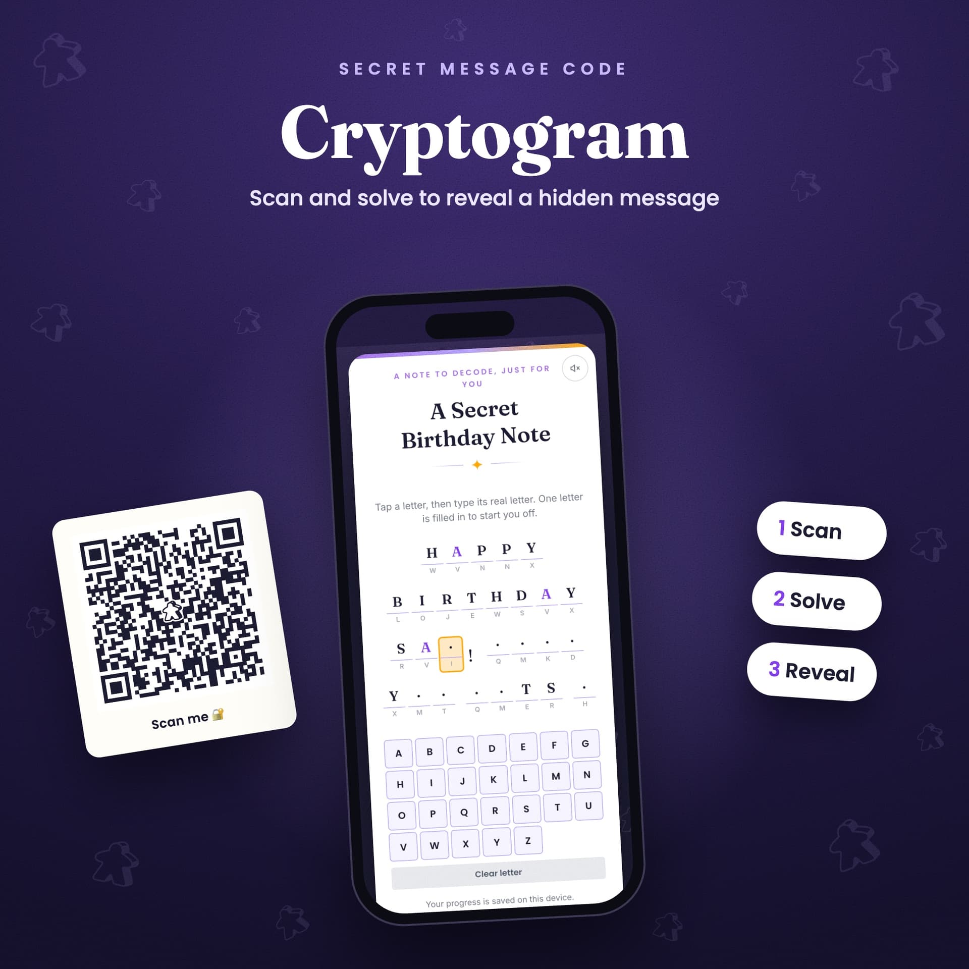 Cryptogram – Secret Message Code