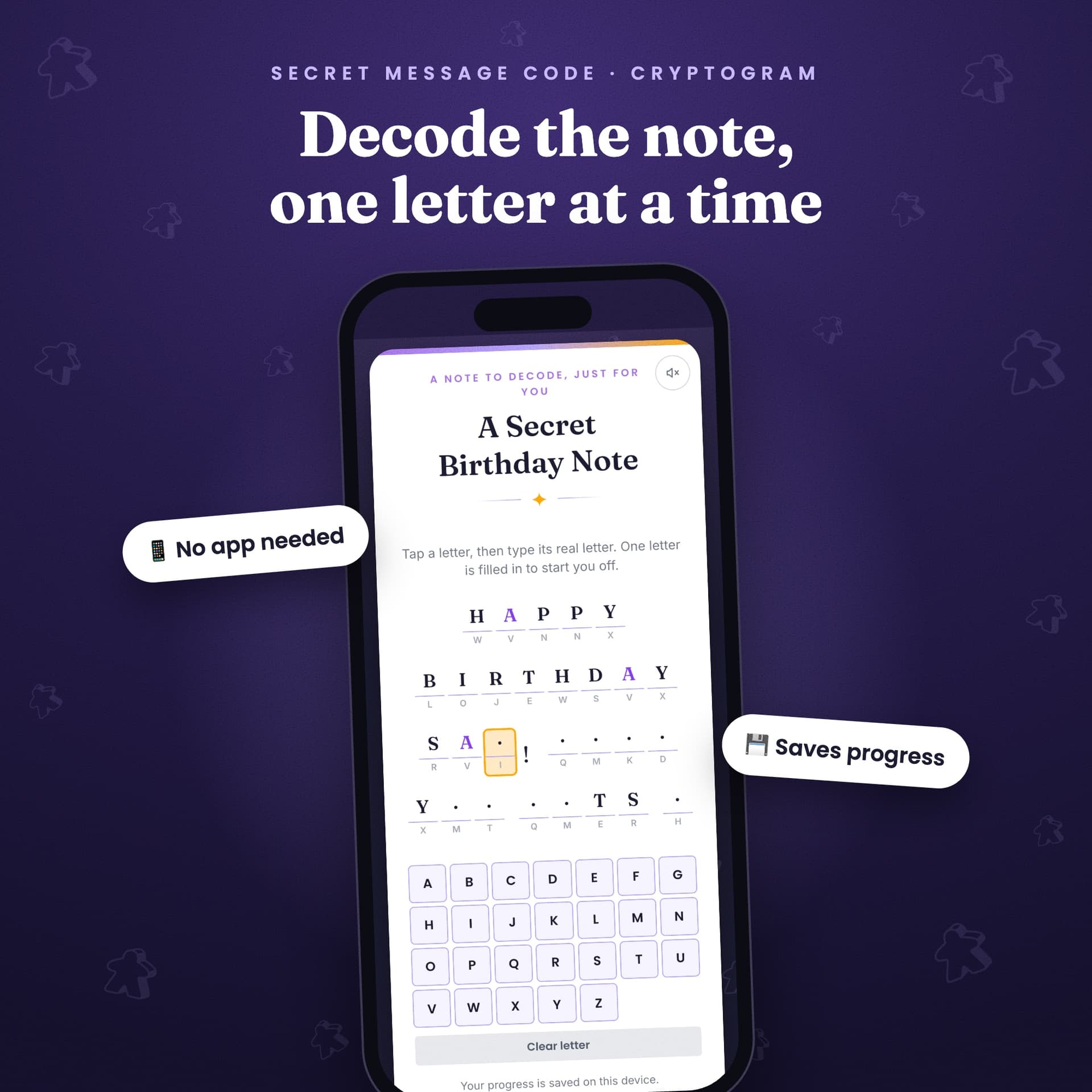 Cryptogram – Secret Message Code - Image 2