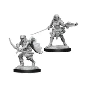 Pathfinder Deep Cuts - Female Half-Elf Ranger W7 - Figures