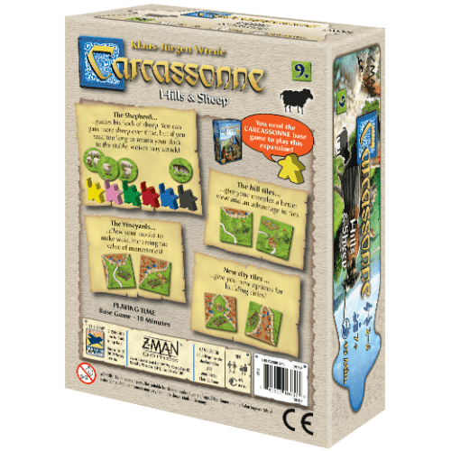 Carcassonne Hills And Sheep Expansion