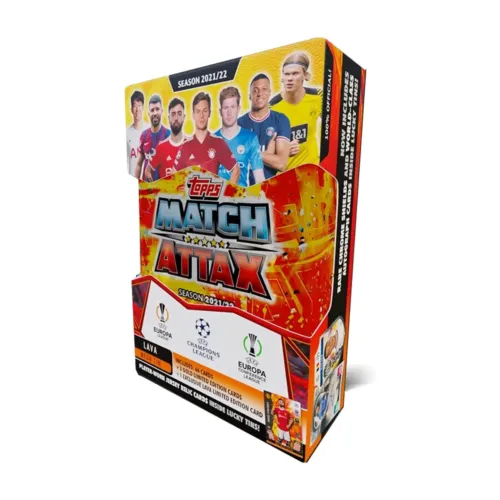 2021-22 Topps UEFA Champions League Match Attax Cards – Mega Tin Lava