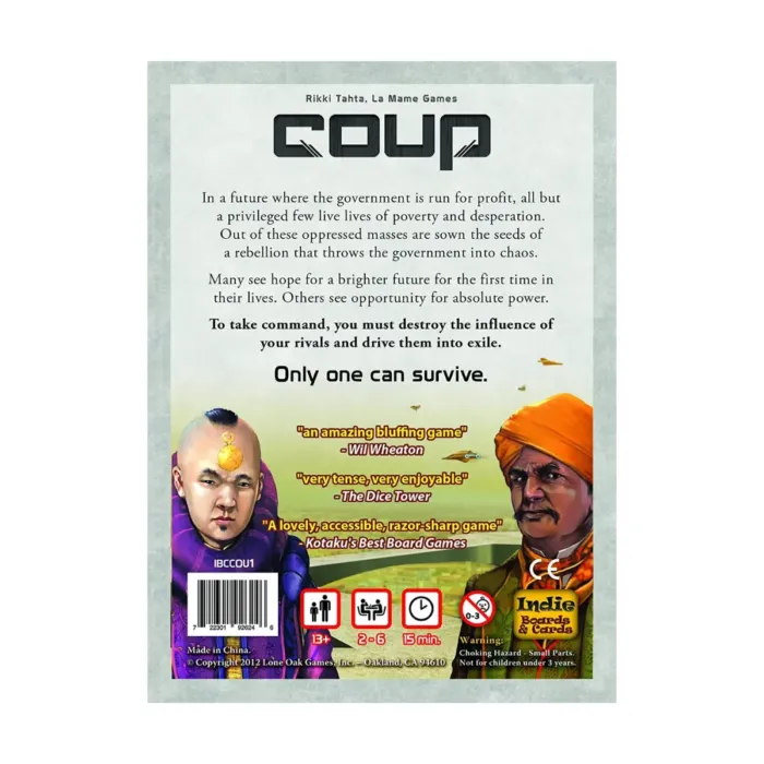 Coup Board Game - Image 3