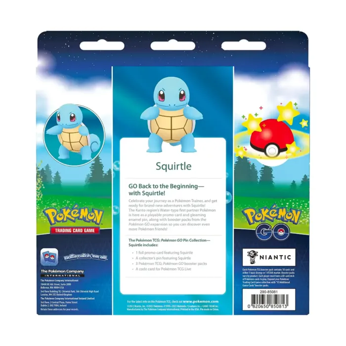 Pokémon TCG: Pokémon GO Pin Collection – Squirtle