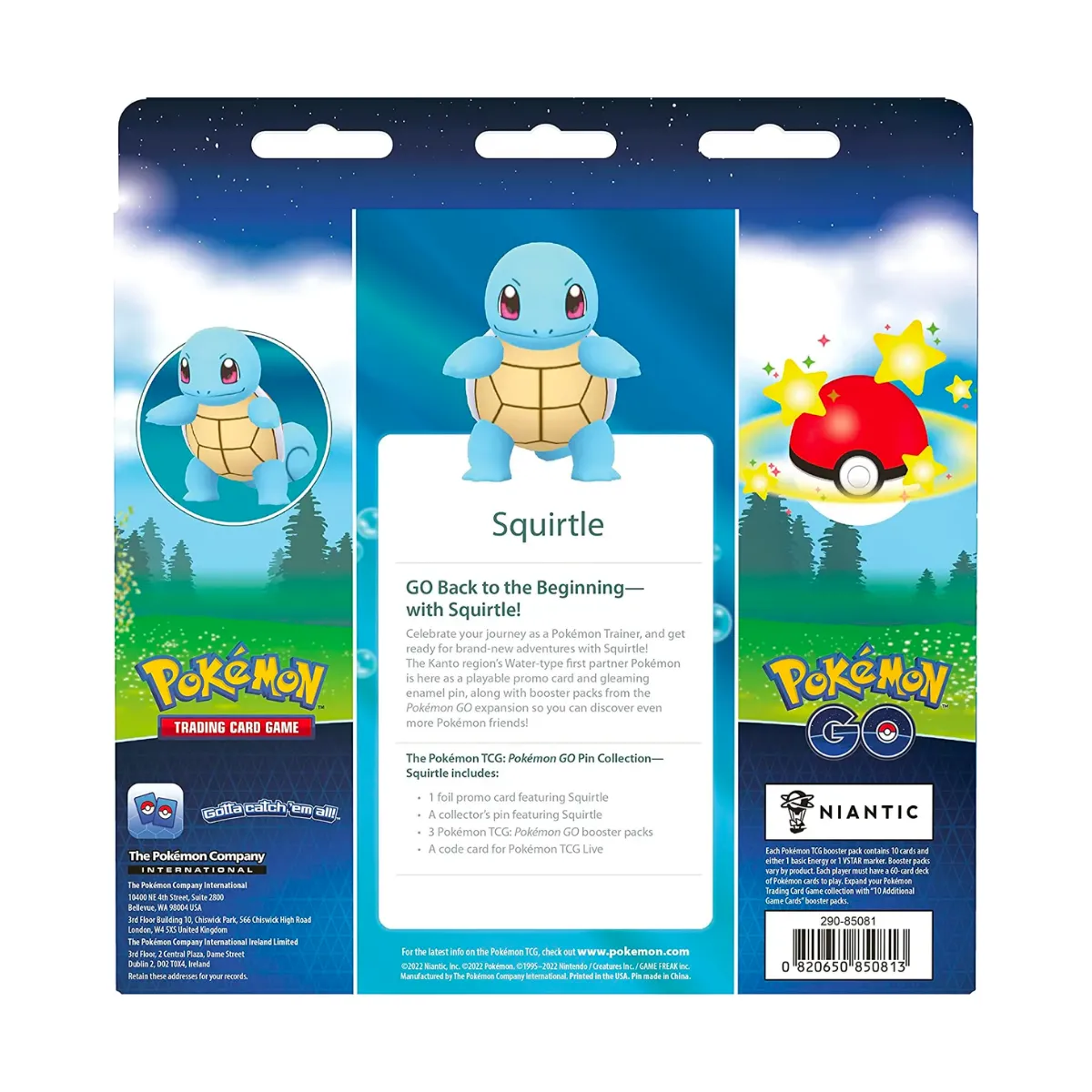 Pokémon TCG: Pokémon GO Pin Collection – Squirtle Pokémon TCG: Pokémon GO Pin Collection – Squirtle - Image 6