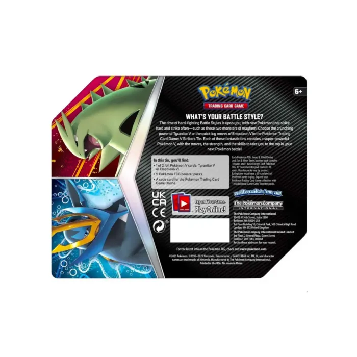 Pokemon TCG: V Strikers Tin – Tyranitar - Image 2