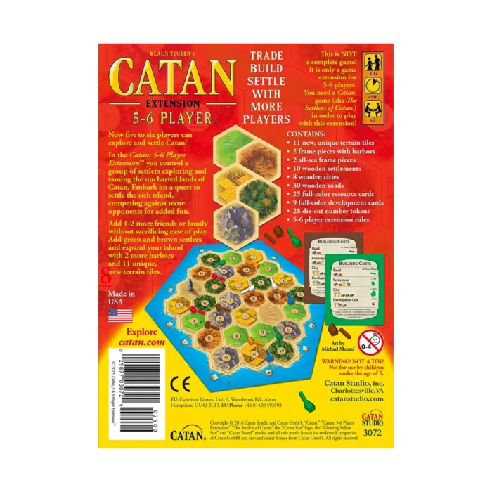 CATAN 5 & 6 Player Exp (2015 Refresh)