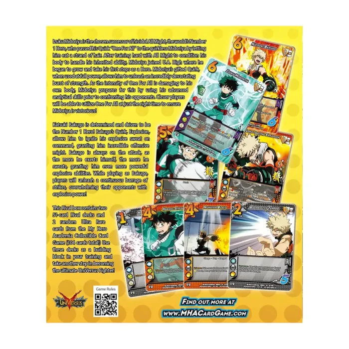 My Hero Academia Trading Card Game Izuku Midoriya Vs Katsuki Bakugo 6