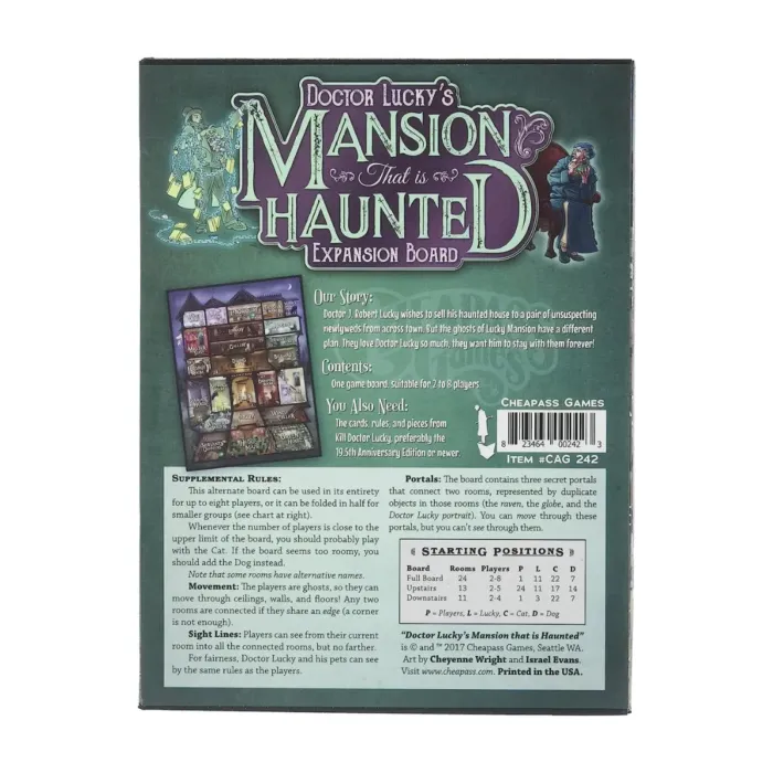 Doctor Luckys Mansion That is Haunted Board Game