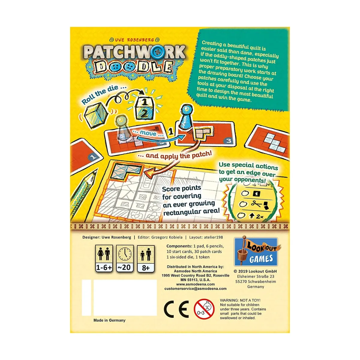 Patchwork Doodle Board Game Patchwork Doodle Board Game - Image 3