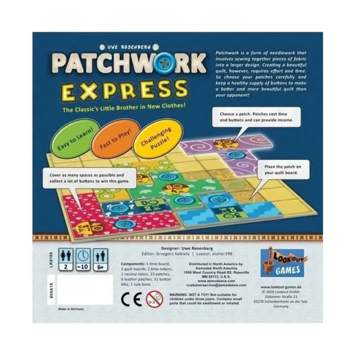 Patchwork Express Board Game