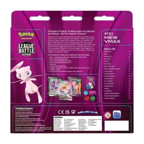 Pokémon TCG: Mew VMAX League Battle Deck