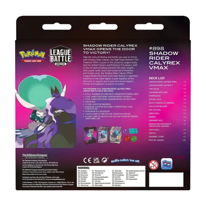 Pokémon TCG: Shadow Rider Calyrex VMAX League Battle