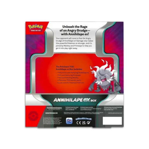 Pokémon TCG: Annihilape ex Box (3 Foil Promo Cards & 4 Booster Packs)