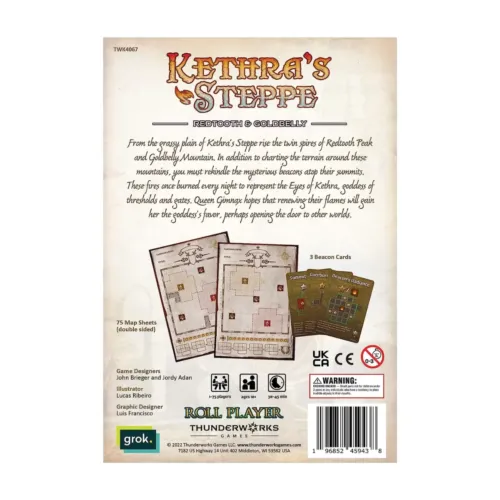 Cartographers: Map Pack 5 – Kethra's Steppe: Redtooth & Goldbelly