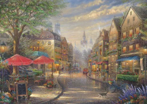 Thomas Kinkade: Café in Munich - 1000 Piece