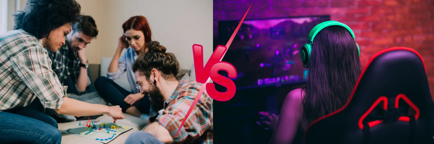 Board Games vs. Video Games Board Games vs. Video Games