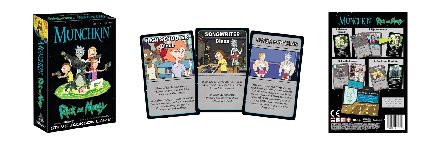 Warp Into Fun Munchkin Rick and Morty Unleashed!