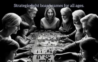 Strategic light board games for all ages.