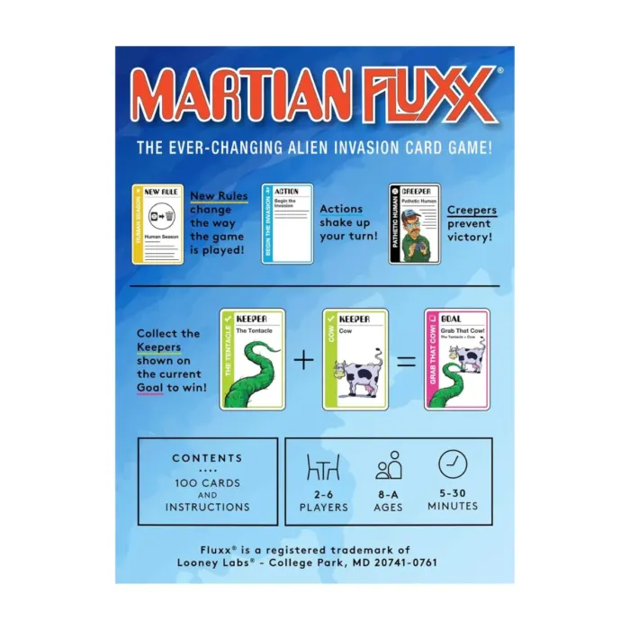 Martian Fluxx Classic Card Game - Image 3