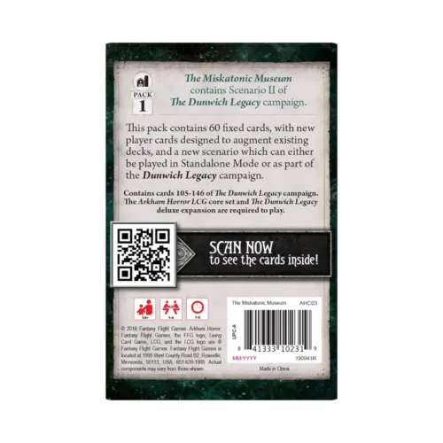 Arkham Horror LCG the Miskatonic Museum Mythos Pack