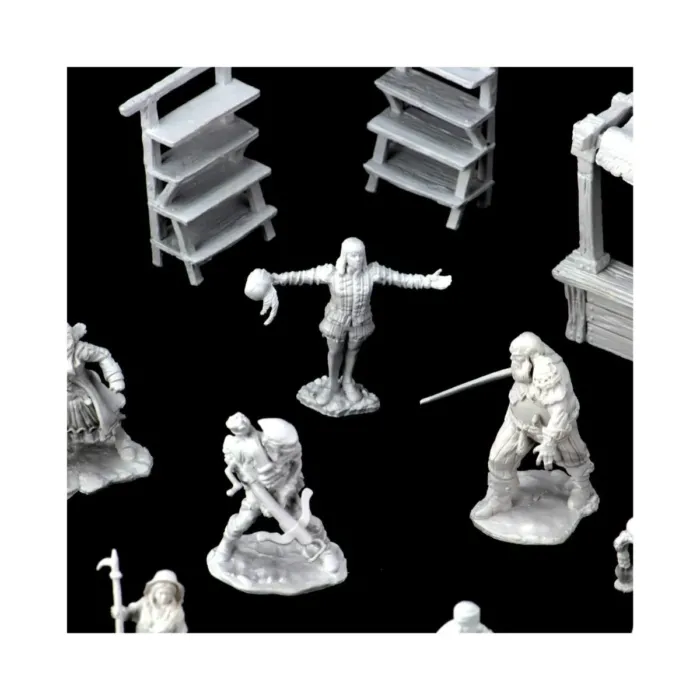 WizKids Deep Cuts Miniatures Townspeople & Accessories - Image 2